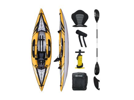 Driftsun Almanor Inflatable Kayak for 1 to 3 People with Paddles and Pump Driftsun Almanor Inflatable Kayak for 1 to 3 People with Paddles and Pump